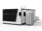P1530 cnc fiber laser cutting machine with cover and exchange sheet from bodor laser 3 years warranty