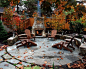Inspiration for a timeless patio remodel in Portland with a fire feature
