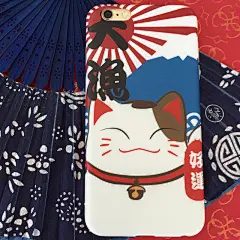 小李飞猫招财猫iPhone6s手机壳苹果6plus保护套超薄磨砂简约-淘宝网