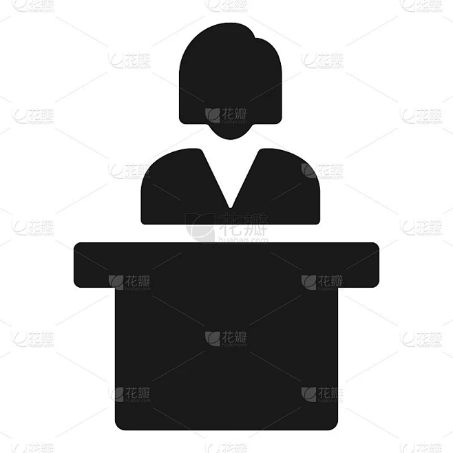 Presentation lecture vector flat icon素材-花瓣网