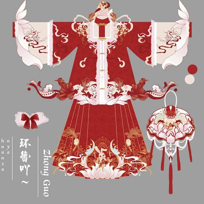过年战袍，兔叽明制汉服，方领比甲 : 待出#汉服设计稿 #汉服设计 #汉服美人图鉴 #国风合伙人 #汉服设计原创 #汉服设计作品投稿 #过年 ...