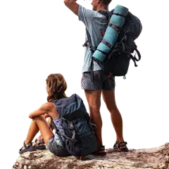 外国 登山爱好者 爱好者 情侣 其他元素免抠png图片壁纸