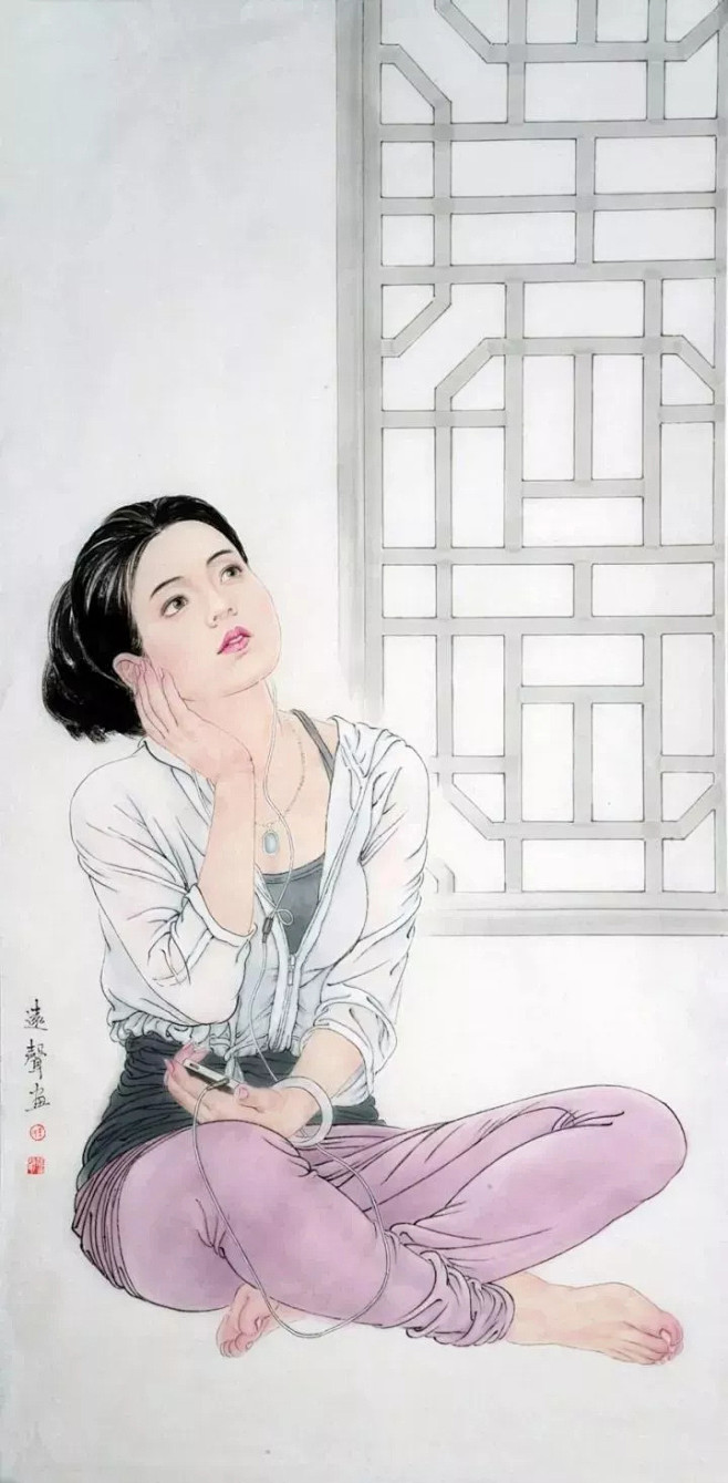 少女的灵魂画师---王远声，笔下的人物，...