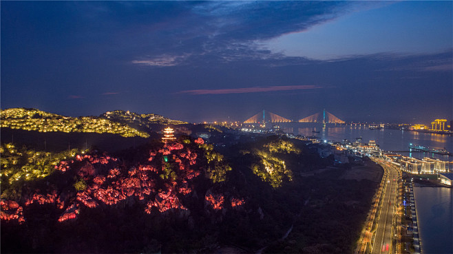 汕头内海湾南岸夜景照明一期（山体及鸡心屿...