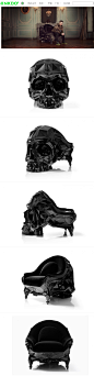 Ominous Skull骷髅头骨扶手椅设计 生活圈 展示 设计时代网-Powered by thinkdo3