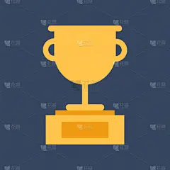 杯,黄金,奖杯,平坦的,计算机图标,商务,获胜