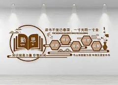 读书文化珍惜时间文化墙