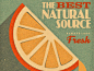 Vitamin C retro texture typography vintage vitamin