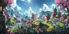 中国风大气插画场景图片 【酷图网】中国风场景,气氛图,古风山水,建筑插画,武侠仙侠,CG原画,游戏场景,美术素材,插画素材,大气风景,山水景色,景物,奇幻场景,游戏设计,魔幻场景,意境,梦境,古代,仙境,亭台楼阁,装饰画,壁纸,桌面壁纸,油画素材,战争场景,神话场景,游戏原画,插画场景,动漫动画,风景漫画,信仰,游戏插画,动漫CG