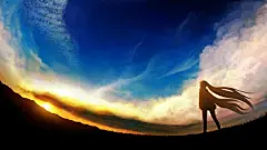日系动漫卡通手绘唯美天空星空场景图片 插画参考临摹 (419)