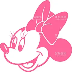 米妮米老鼠头像图片  - 源文件下载【酷图网】米妮头像,米老鼠,米奇老鼠,Mickey,Mouse,迪士尼,矢量图,设计,动漫动画,动漫人物,CDR,
