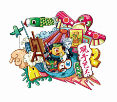曹大虾采集到创意插画