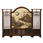 千库网_古风屏风元素立体免抠图案_元素编号14494898