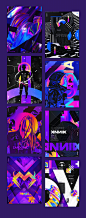 Gosmow - A poster series 01 : This year, I started a poster series for music artists on Instagram. The goal, try to design something everyday to share my passion for graphic design & bass music at the same time. 