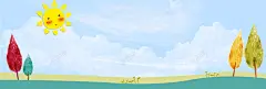 踏青春游卡通海报banner背景图 淘宝海报 清新 简约 绿化 草地 背景 设计图片 免费下载 页面网页 平面电商 创意素材