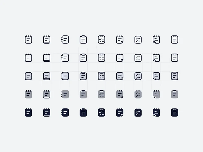 Note & Task Icons clean figma icon free icon icon icon design icon ...