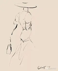 时尚插画师Jeanette Getrost，曾与Chanel，Dior和Tiffany＆Co时尚品牌合作。_Martins : 伦敦时装学院 London College of Fashion 伦敦中央圣马丁艺术与设计学院Central Saint Martins College of Art and Design 法国…