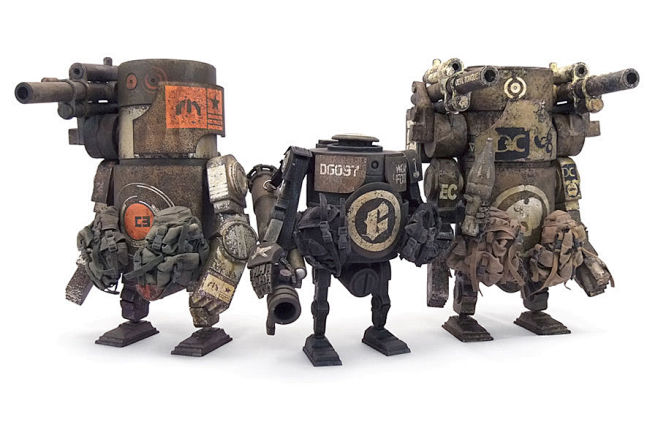 Threea Toys Large Martin 3 Pack C World WAR Robot WWRP Ashley Wood