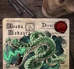 11幅手绘《哈利波特》插画，快来看大神笔记本里的奇妙世界_看图_战地摄影师吧_百度贴吧