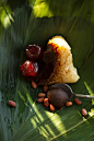 端午节美食静物：蜜枣豆沙粽子图片素材