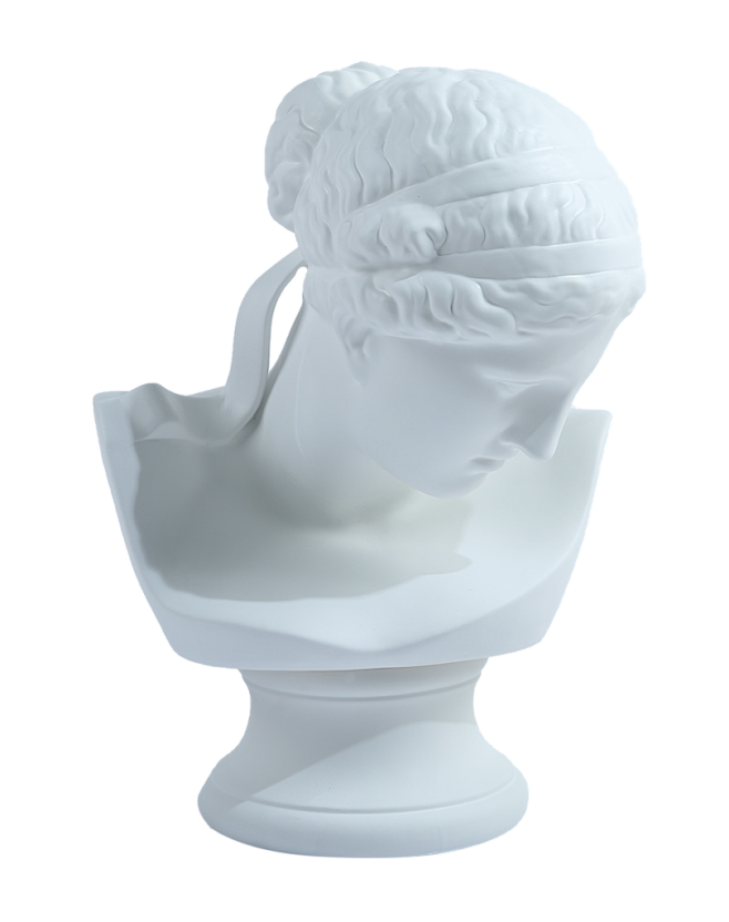 阿勒的维纳斯人物头像陶瓷雕塑摆件
