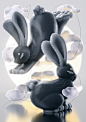 3D 3d art c4d Character design  oriental posterdesign rabbit