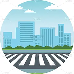 城市,地形,漫画,公路,现代,自然美,主干路,户外,建筑,天空