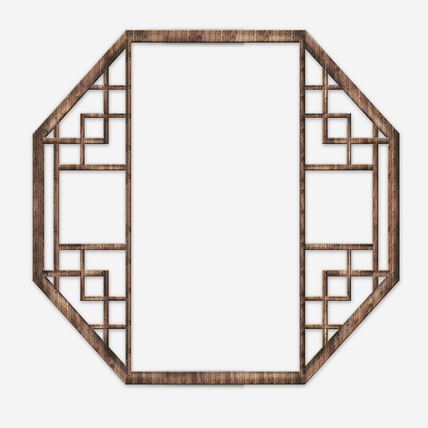 古代古风木窗棂