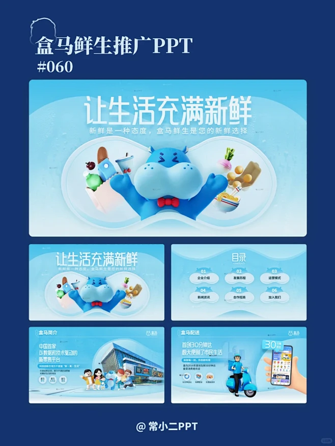 盒马鲜生推广PPT - 小红书