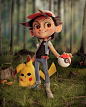 Ash : Original concept by Max Grecke I wanted to try the Blender Sculpt Branch version by Pablo Dobarro for sculpting a character. So I made all the process in Blender 2.8 (Sculpting, modeling, retopo, Uvs, shaders, hair and render), except the pose which