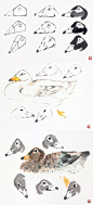 萧朗在教画时的画稿（禽鸟、草虫），收藏！_画法 : 萧朗先生在长期花鸟画教学中，所掌握的花鸟画教学方法应有尽有。萧先生小写意画法的基本要领是突出一个“写”字，其每一笔都如写毛笔字那样充满了书法的神韵。他有时以墨为彩，有时以彩为墨，也有时彩墨混用，完全按实际的艺…