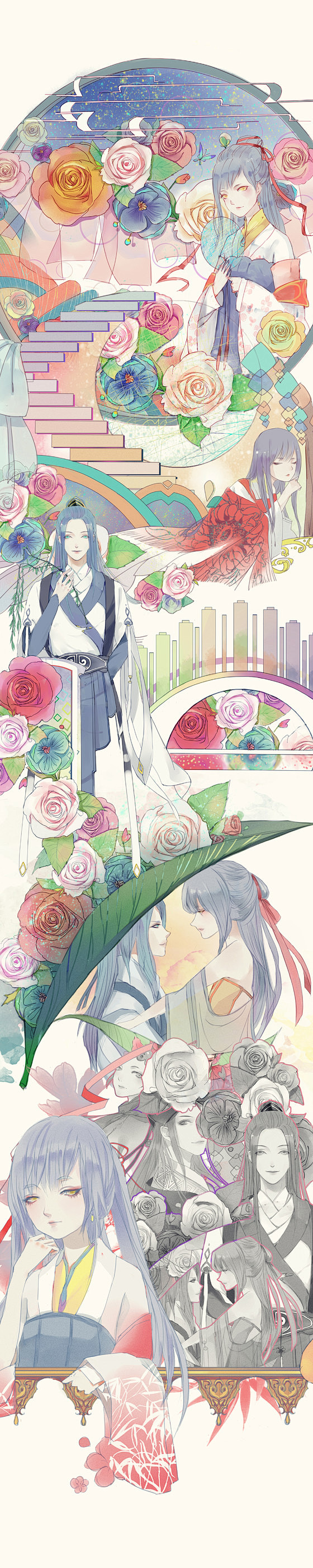 银寞鱼骨-的插画_原创绘画圈_GACHA...
