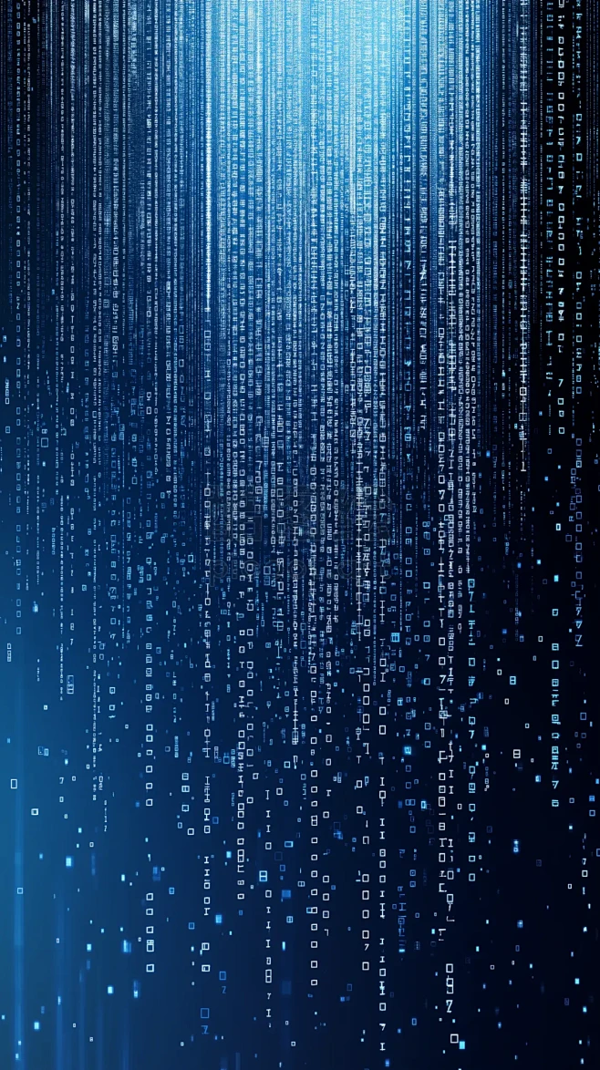 科技感数字代码数据流信息技术背景图-花瓣网