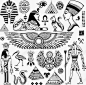埃及文化元素图标 设计 金字塔 UI图标 设计图片 免费下载 页面网页 平面电商 创意素材