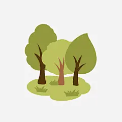春天风景草丛树林立春植树海拔高清素材 春天 树木 植物 风景 免抠png 设计图片 免费下载