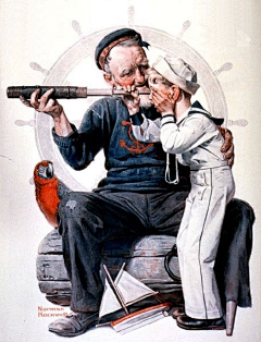 胡斯乐采集到画师——norman rockwell