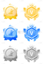 促销通用插画会员图标皇冠元素