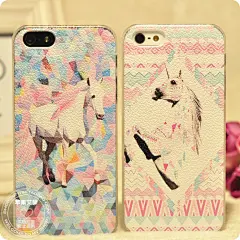iphone4s.5苹果手机壳原宿星空钻石独角兽