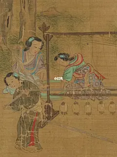 仕女系列，宫女游园图美国认为是明仇英(传)