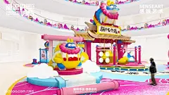 玉面肥龙游九州中国潮流插画艺术家IP美陈装置展