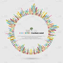 抽象矢量图案多彩的现代背景。动态时尚与各种形状的几何框架的展示。创意名片、邀请函、礼品卡、传单、宣传