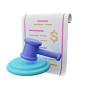 Agreement paper 3D Illustration