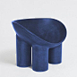 FAYE TOOGOOD ROLY POLY CHAIR, INDIGO