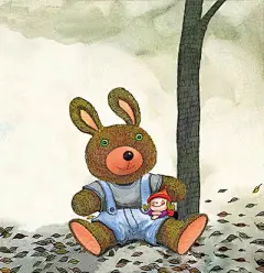 嗯，我把眼睛闭上了，
等候一个大大的惊喜。
是一只小土狗吗？
还是一个音乐盒？
是漂亮的洋娃娃吗？
总不会是只大兔子吧！
不管是什么礼物，
我都会非常高兴的。
我可以张开眼睛了吗？
我的微笑快要僵住了。