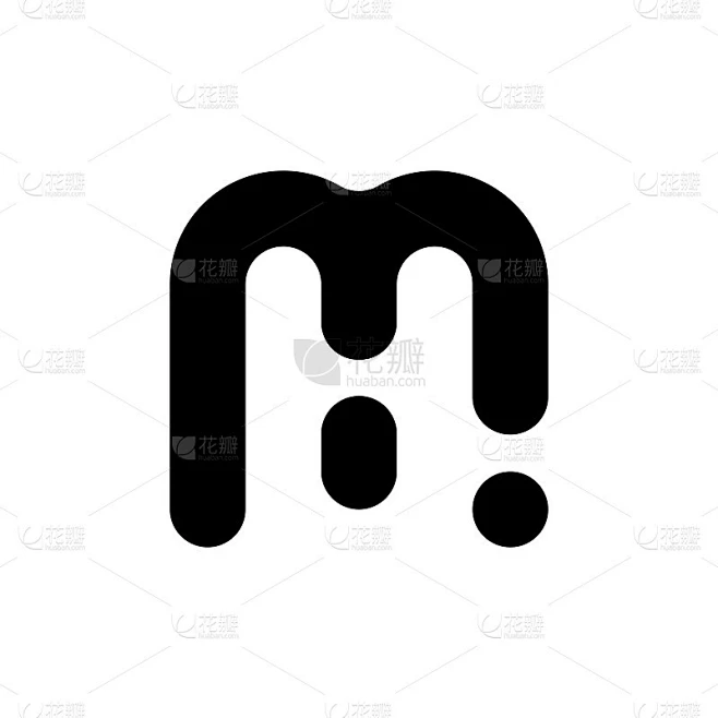 字母M标志。图标设计素材-花瓣网