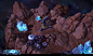 Rocks and crystals, Michael vicente - Orb : Some rocks and crystals I made for the starcraft map in heroes of the storm.