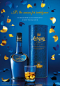 antiquity Whiskey limited edition poster alcohol blue
