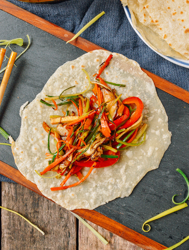 vegetable moo shu on...