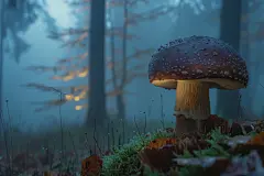 山中特产蘑菇食材高清图片