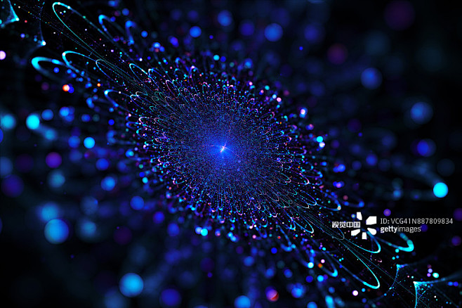 蓝色发光的恒星背景图片素材